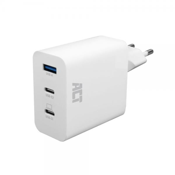 ACT AC2170 Caricabatterie per dispositivi mobili Universale Bianco AC Ricarica rapida Interno