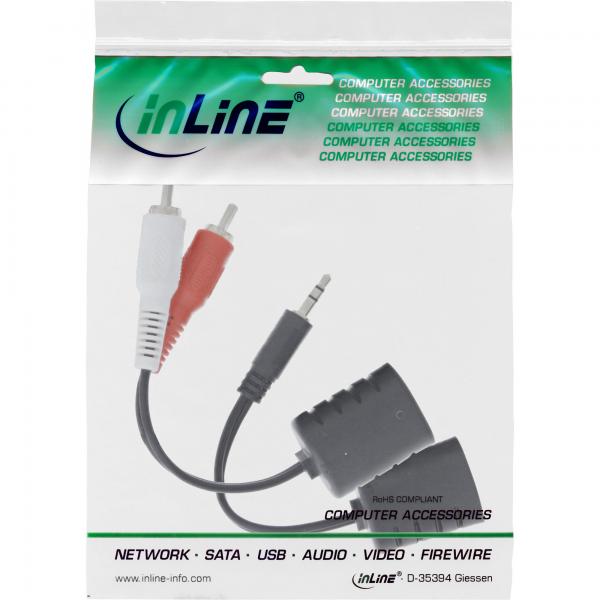 InLine RCA & Jack 3,5mm Audio extender passivo via Lan RJ45, 50m Max. Conf. 2pz