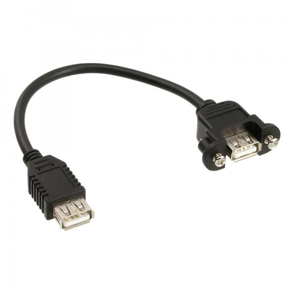 InLine Cavo USB 2.0 pannello A femmina / A femmina, 0,2m