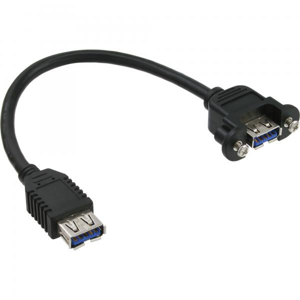 InLine Cavo USB 3.0 pannello A femmina / A femmina, 0,2m