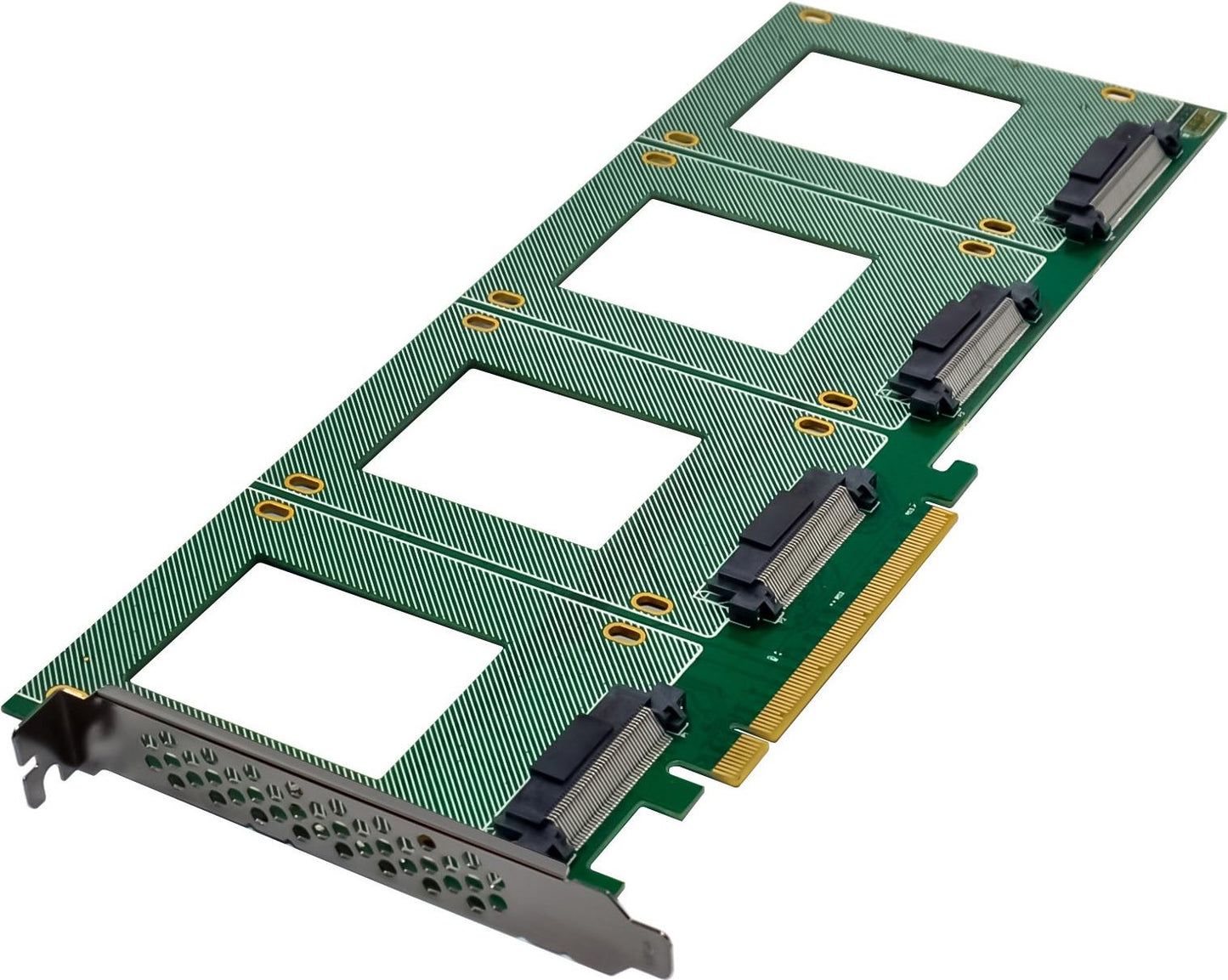 InLine PCIe Karte zu 4x intern U.2 NVMe SFF-8639 Bifurcation x16 (76660R)