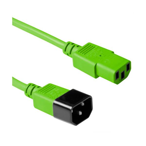 ACT C13 - C14, 3.00m Verde 3 m Accoppiatore C13 Accoppiatore C14
