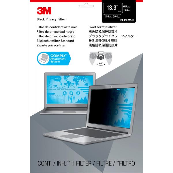 3M Filtro Privacy per laptop widescreen da 13,3