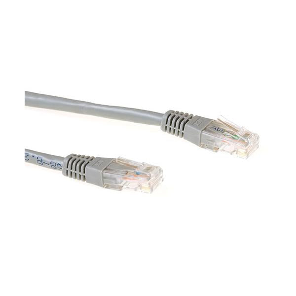 ACT 10.00m Cat6a UTP cavo di rete Grigio 10 m U/UTP (UTP)