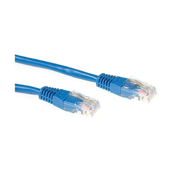 ACT 1.00m Cat6a UTP cavo di rete Blu 1 m U/UTP (UTP)
