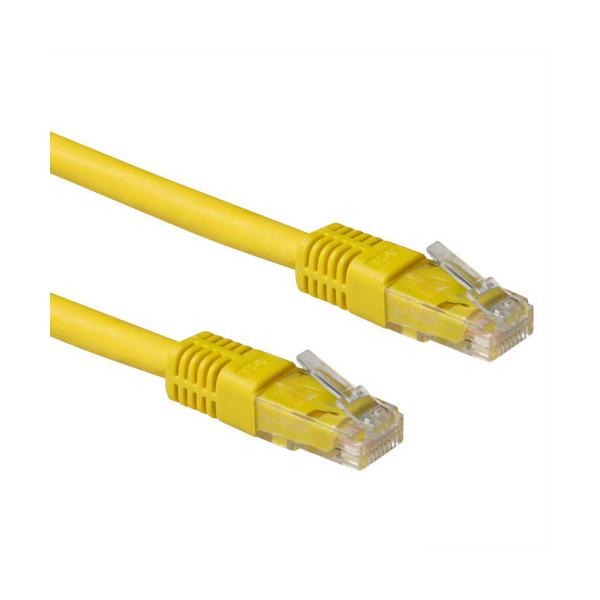 ACT 1.00m Cat6a UTP cavo di rete Giallo 1 m U/UTP (UTP)