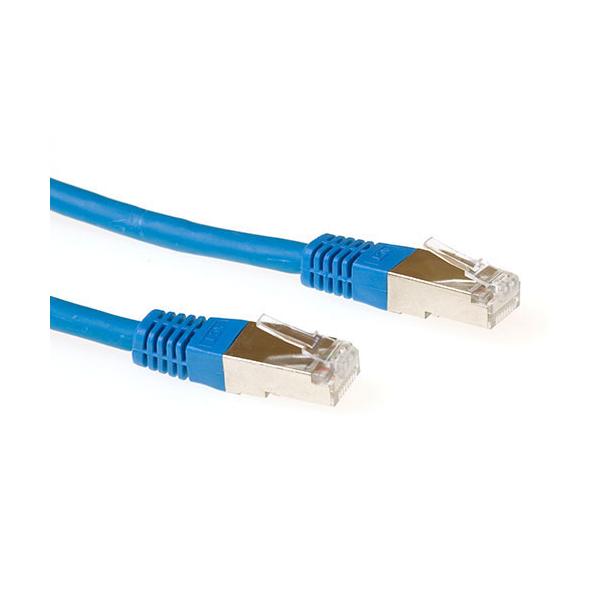 ACT 0.5m Cat6a SSTP cavo di rete Blu 0,5 m S/FTP (S-STP)