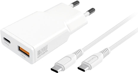 4smarts Netzladegert PDPlug Slim Duos GaN 1C+1A und USB-C Kabel (541509)