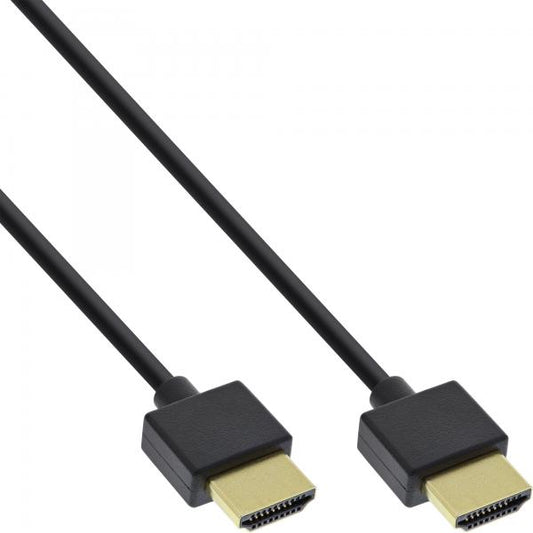 InLine Cavo HDMI 2.0, Super Slim A/A, Ethernet,, 4K2K, 1,5m, Premium