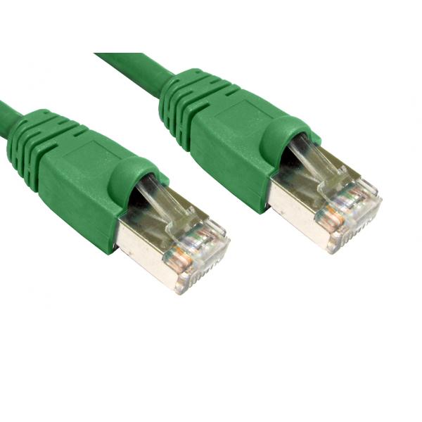 0.5mtr LSZH Snagless Shielded Cat6 Patch Cable - Green