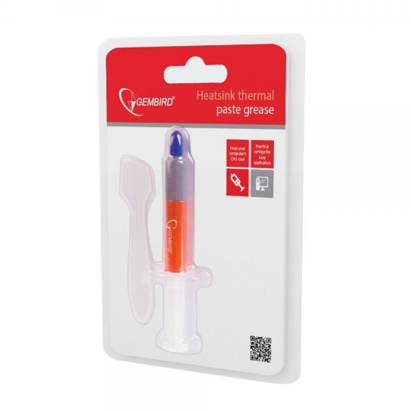 Gembird TG-G3.0-01 compontente del dissipatore di calore 4,5 W/mK 3 g (Heat Sink Compound 4.5 W/M?K - 3 G - Warranty: 12M)