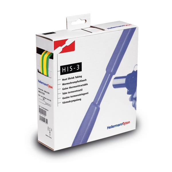 Hellermann Tyton 308-31207 Tubo termorestringente Verde, Giallo 1pezzo(i) isolamento dei cavi