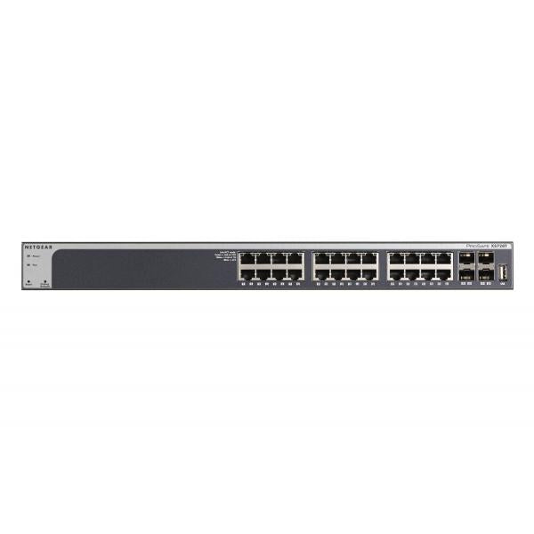Netgear XS728T Gestito L2+/L3 10G Ethernet (100/1000/10000) Nero