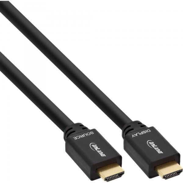 InLine Cavo HDMI 1.4, Amplificato, High Speed, Ethernet, 4K2K, 40m, dorato