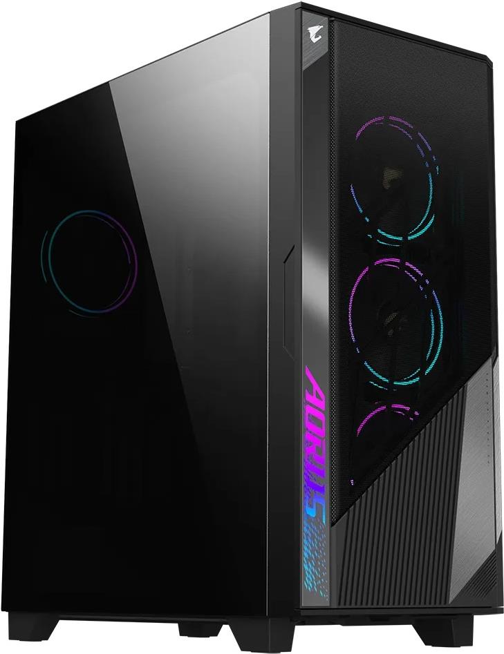 GIGABYTE GB-AC500G ST - Midi Tower - PC - Schwarz - ATX - EATX - micro ATX - Mini-ITX - Glas - Kunststoff - Stahl - Gaming (GB-AC500G ST)