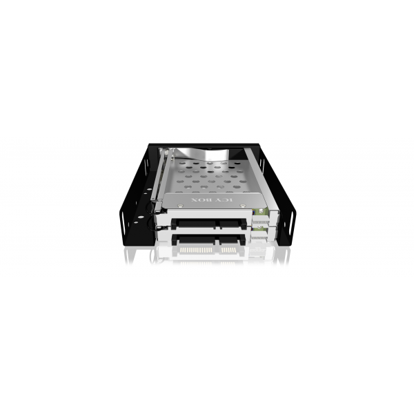 ICY BOX IB-2227StS 8,89 cm (3.5") Carrier panel Nero
