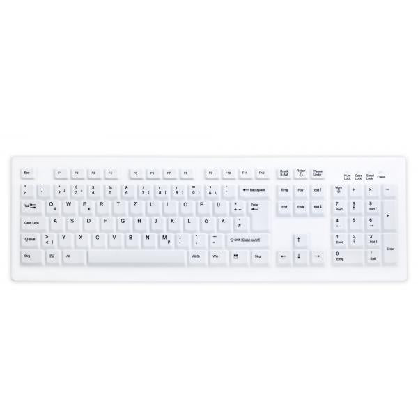 Active Key AK-C8100 USB QWERTZ Svizzere Bianco