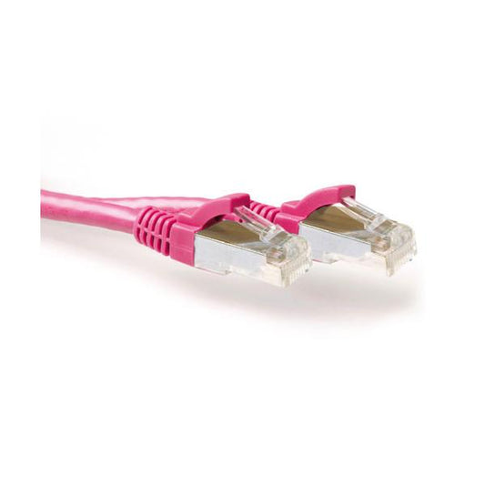 ACT FB8805 cavo di rete Rosa 5 m Cat6a S/FTP (S-STP)