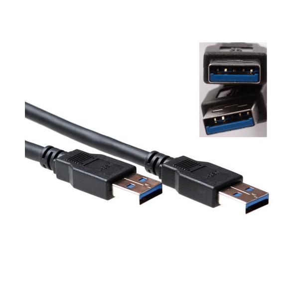 ACT SB0002 cavo USB 5 m USB 3.2 Gen 1 (3.1 Gen 1) USB A Nero
