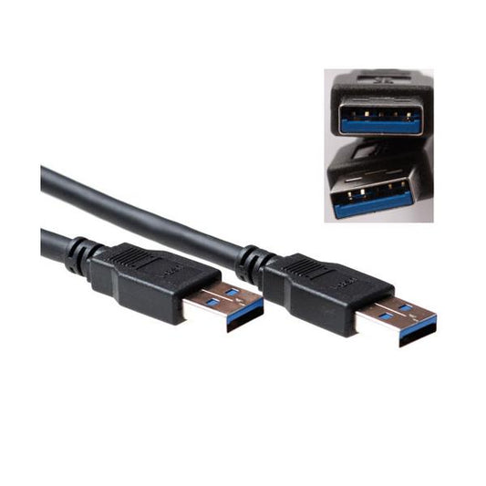 ACT SB0002 cavo USB 5 m USB 3.2 Gen 1 (3.1 Gen 1) USB A Nero