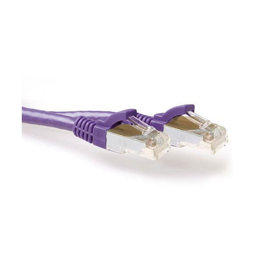 ACT FB8701 cavo di rete Porpora 1 m Cat6a S/FTP (S-STP)