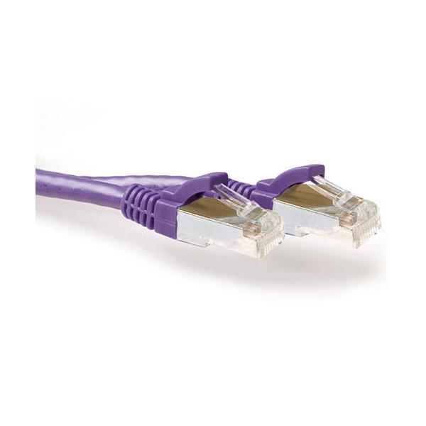 ACT FB2325 cavo di rete 0,25 m Cat6a S/UTP (STP) Porpora