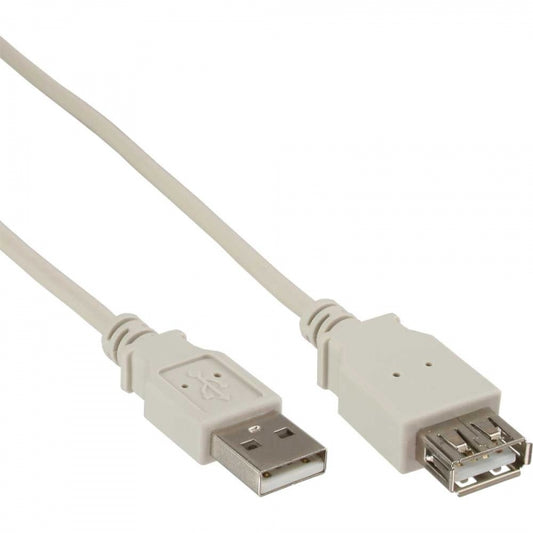 InLine 4043718076390 cavo USB 0,3 m USB 2.0 USB A Grigio
