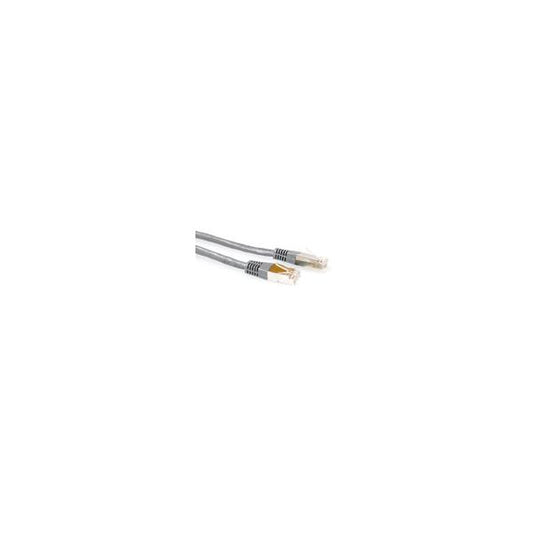ACT PiMF Cat6a Patch 5m cavo di rete Grigio