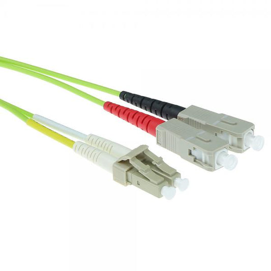 ACT MTRJ-SC 9/125um OS1 Duplex 5m (RL5905) cavo a fibre ottiche Bianco
