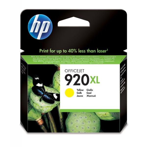 HP 920XL Yellow Officejet Ink Cartridge cartuccia d'inchiostro 1 pz Originale Resa elevata (XL) Giallo