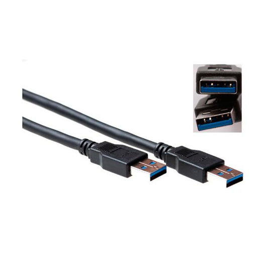 ACT SB3011 cavo USB 1 m USB 3.2 Gen 1 (3.1 Gen 1) USB A Nero
