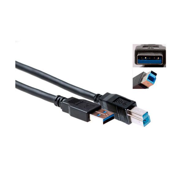 ACT SB3019 cavo USB 2 m USB 3.2 Gen 1 (3.1 Gen 1) USB A USB B Nero