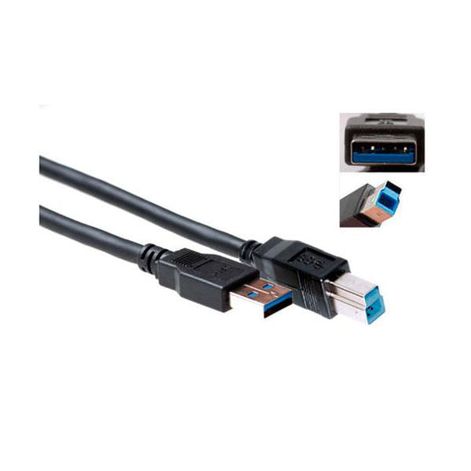 ACT SB3019 cavo USB 2 m USB 3.2 Gen 1 (3.1 Gen 1) USB A USB B Nero