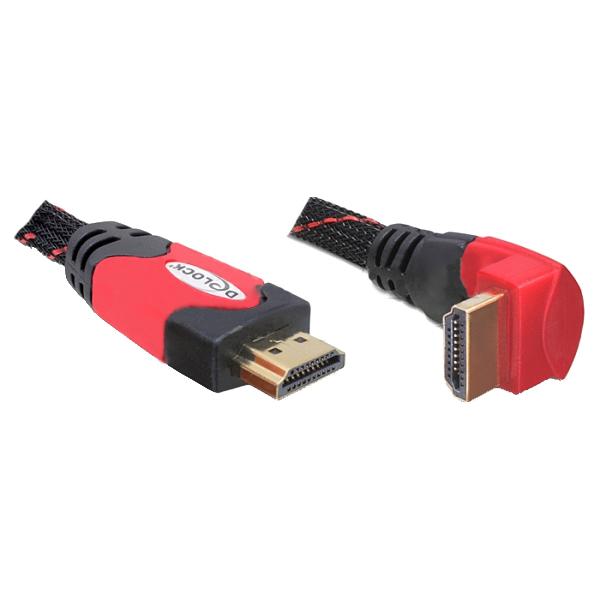 DeLOCK 2m HDMI cavo HDMI HDMI tipo A (Standard) Nero, Rosso