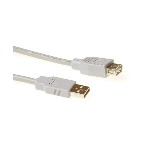ACT SB2198 cavo USB 0,5 m USB 2.0 USB A Avorio