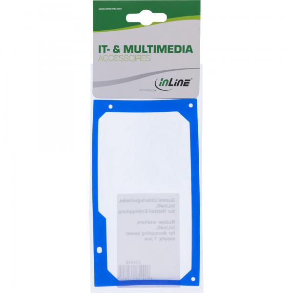 InLine Distanziale Antivibrazione in silicone per alimentatore PC, blu