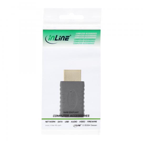InLine Adattatore HDMI Typ A M a Mini HDMI Typ C F, dorato, 4K2K Compatibile