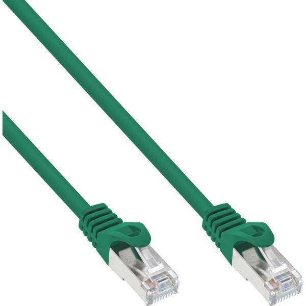 InLine Cavo patch Lan, SF/UTP, Cat.5e, verde, 0,5m
