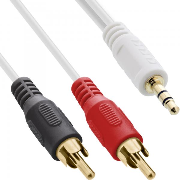 InLine Cavo Audio Jack 3,5mm maschio a 2x RCA maschio, 5m