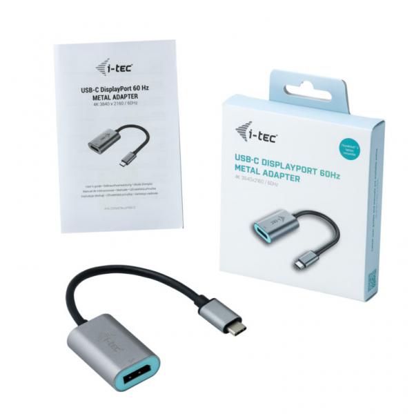 i-tec Metal USB-C Display Port Adapter 4K/60Hz (i-Tec - USB-C 3.1)