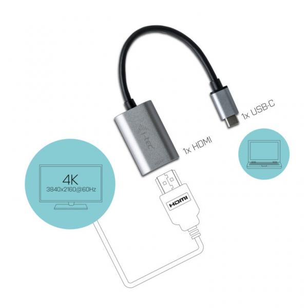 i-tec Metal USB-C HDMI Adapter 4K/60Hz (i-tec USB-C Metal HDMI Adapter)