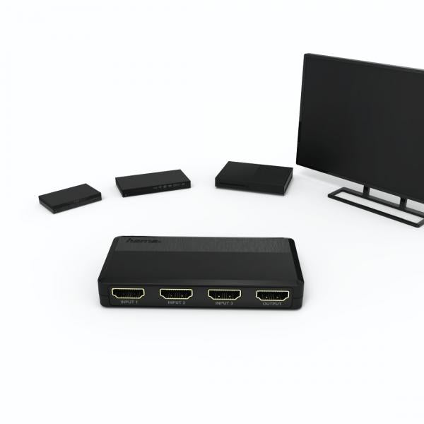 Hama 00121760 conmutador de vídeo HDMI