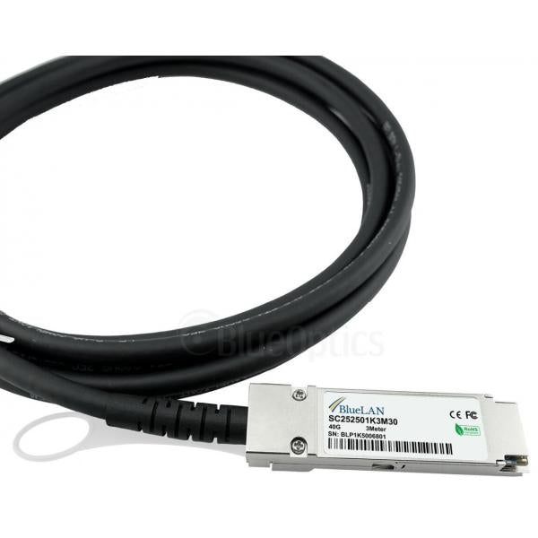BlueOptics OS6560-CBL-300-BL cavo InfiniBand 3 m QSFP Corallo, Argento