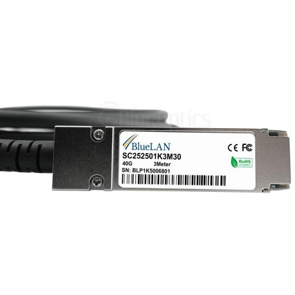 BlueOptics OS6560-CBL-300-BL cavo InfiniBand 3 m QSFP Corallo, Argento