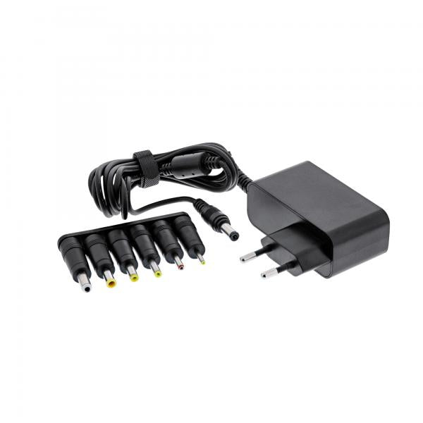InLine Alimentatore Universale, 12V / 24W, con 6 spine intercambiabili