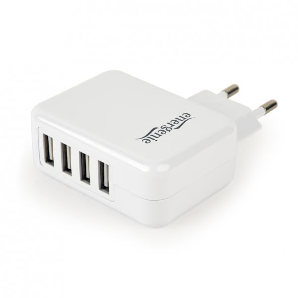 EnerGenie EG-U4AC-02 Caricabatterie per dispositivi mobili Bianco Interno