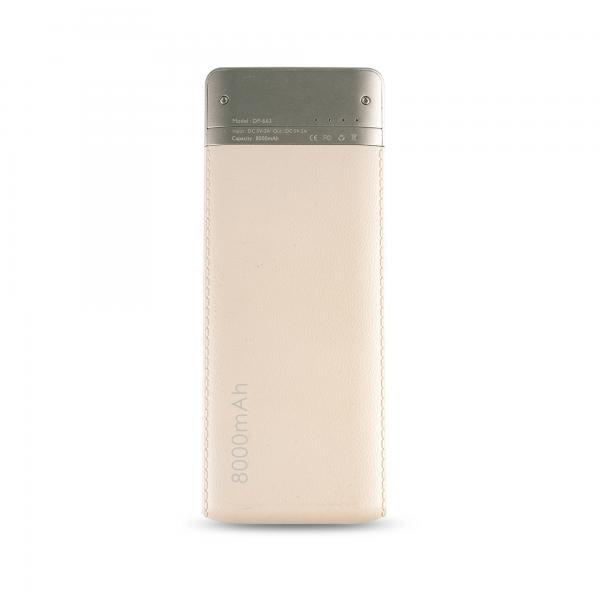 RealPower PB-8000 Fashion batteria portatile Nero, Champagne Polimeri di litio (LiPo) 8000 mAh