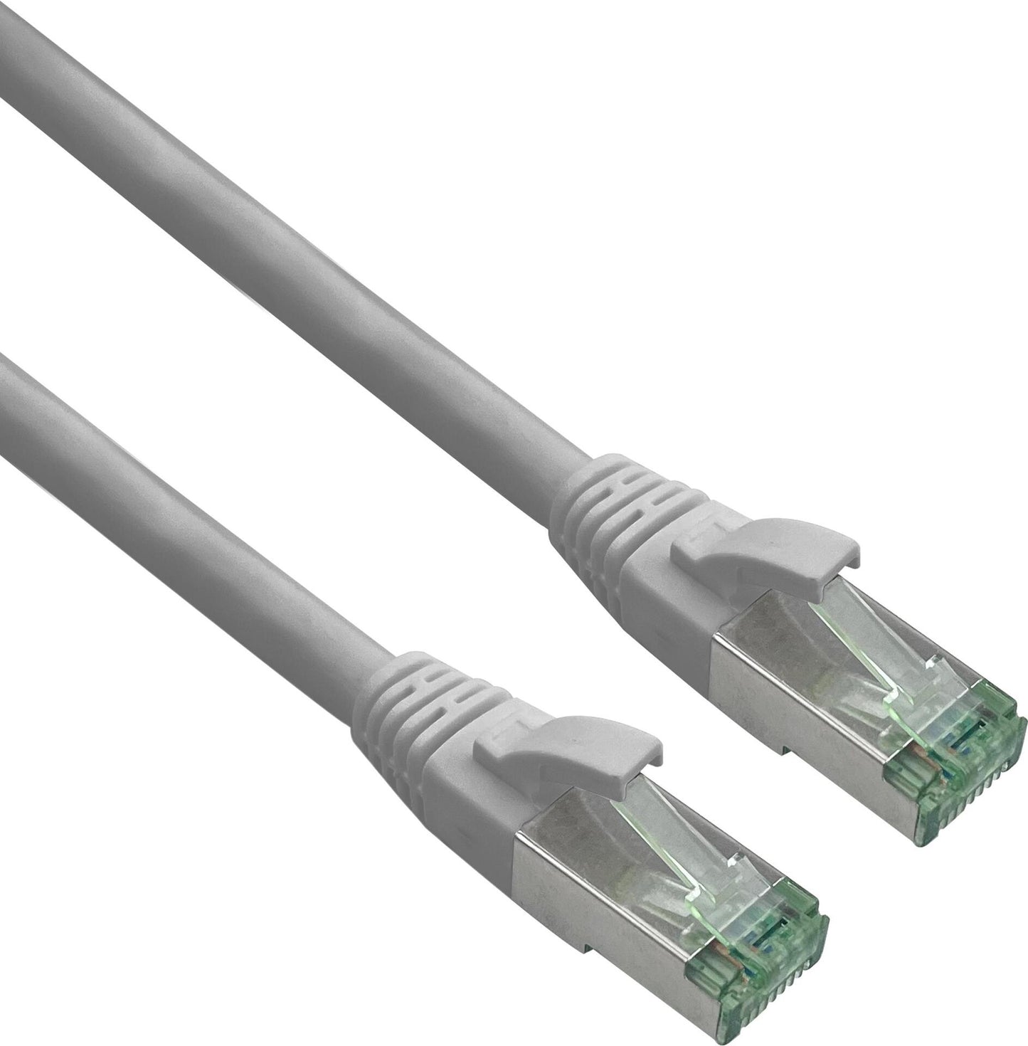 Herweck Helos - Patch-Kabel - RJ-45 (M) zu RJ-45 (M) - 15,0m - 6 mm - SFTP, PiMF - CAT 7 (Kabel) / CAT 6a (Anschlsse) - IEEE 802,3af/IEEE 802,3at/IEEE 802,3bt - halogenfrei, Knickschutzmanschette -