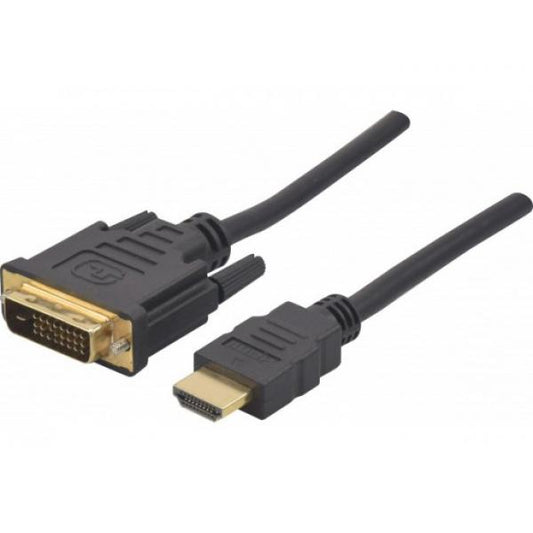 Hypertec 127871-HY cavo e adattatore video 1 m HDMI tipo A (Standard) DVI-D Nero