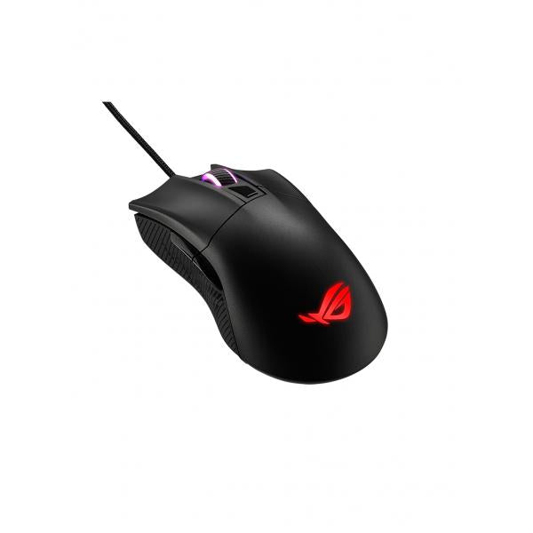 ASUS ROG Gladius II Core mouse USB tipo A Ottico 6200 DPI Mano destra
